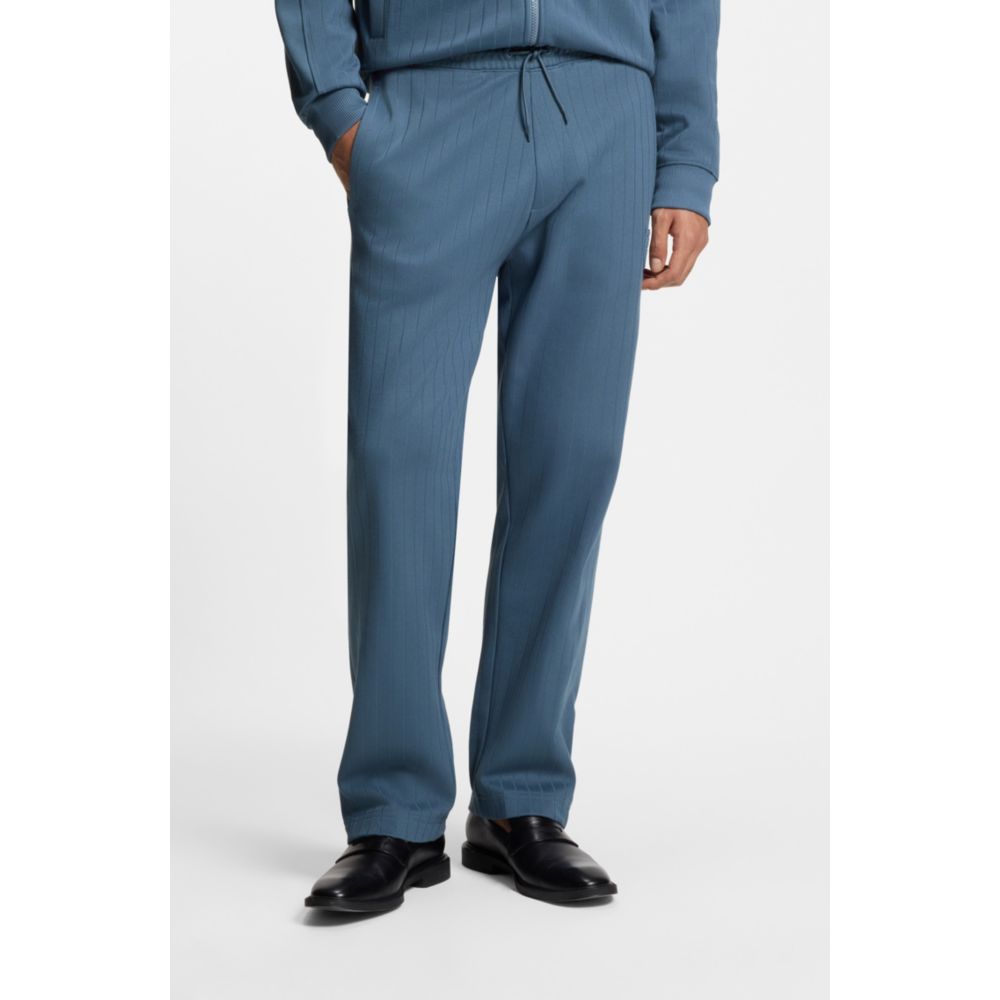 Pantalón deportivo de mezcla de algodón a rayas