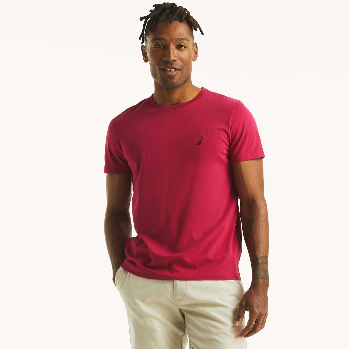 Camiseta de hombre con cuello redondo