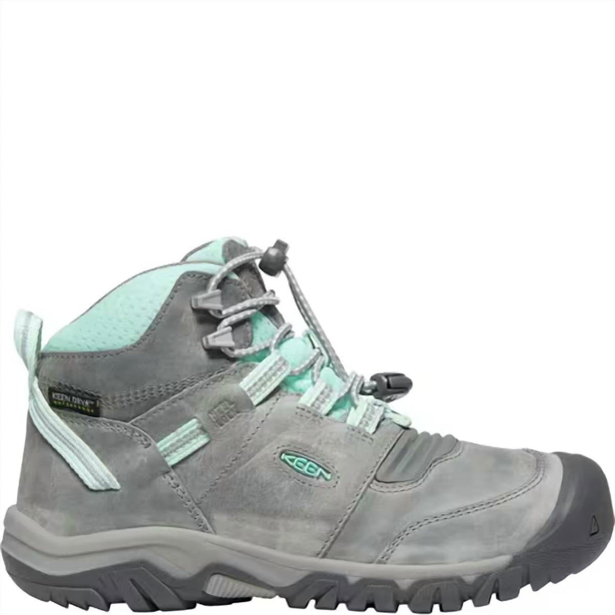 Botas para niña impermeables color azul y gris