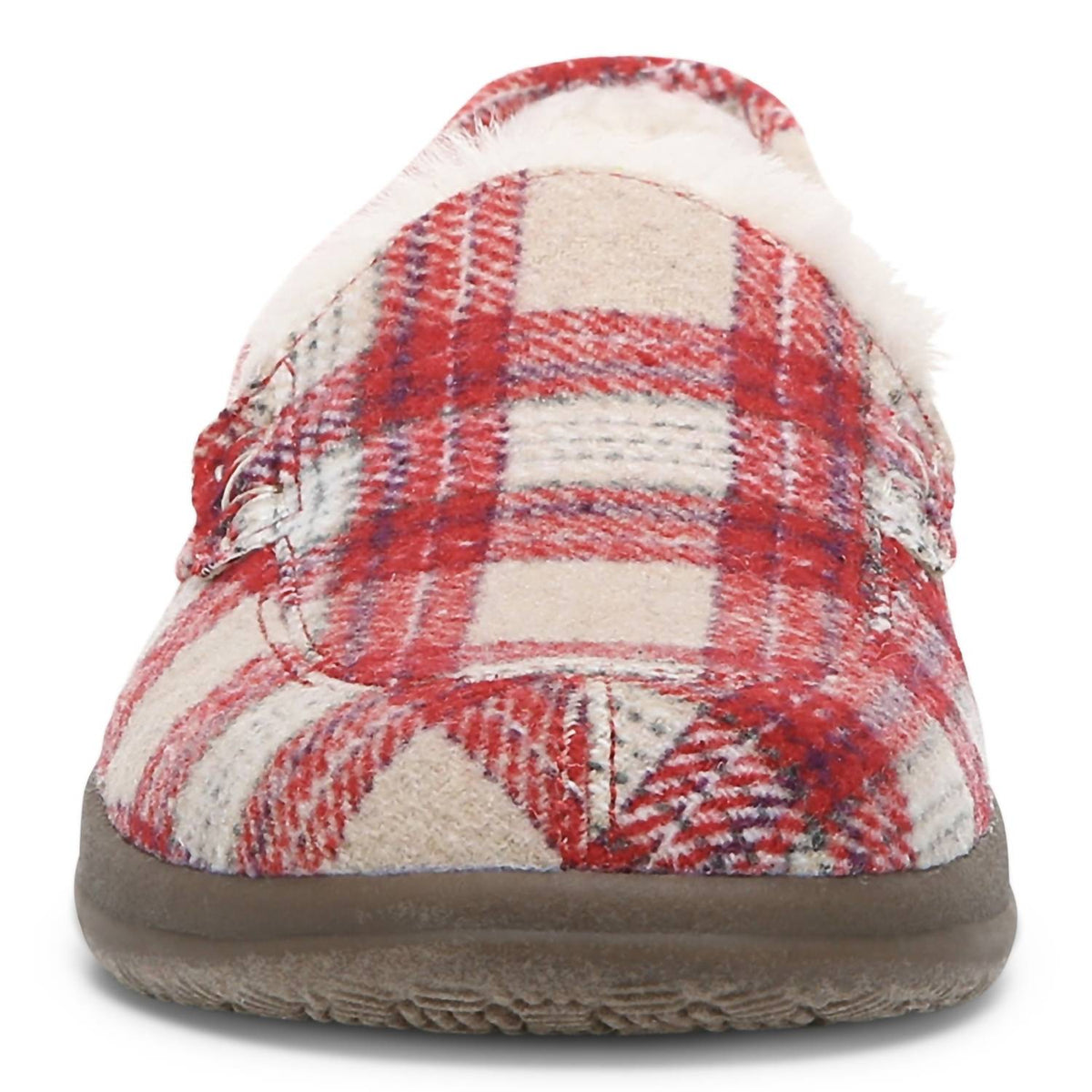 Pantuflas de mujer a cuadros