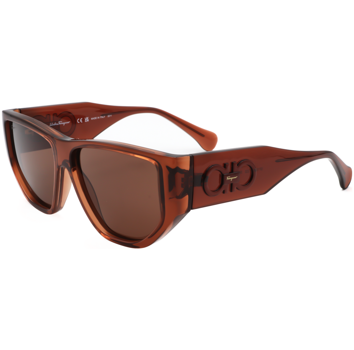 Gafas de sol unisex 56 mm color café
