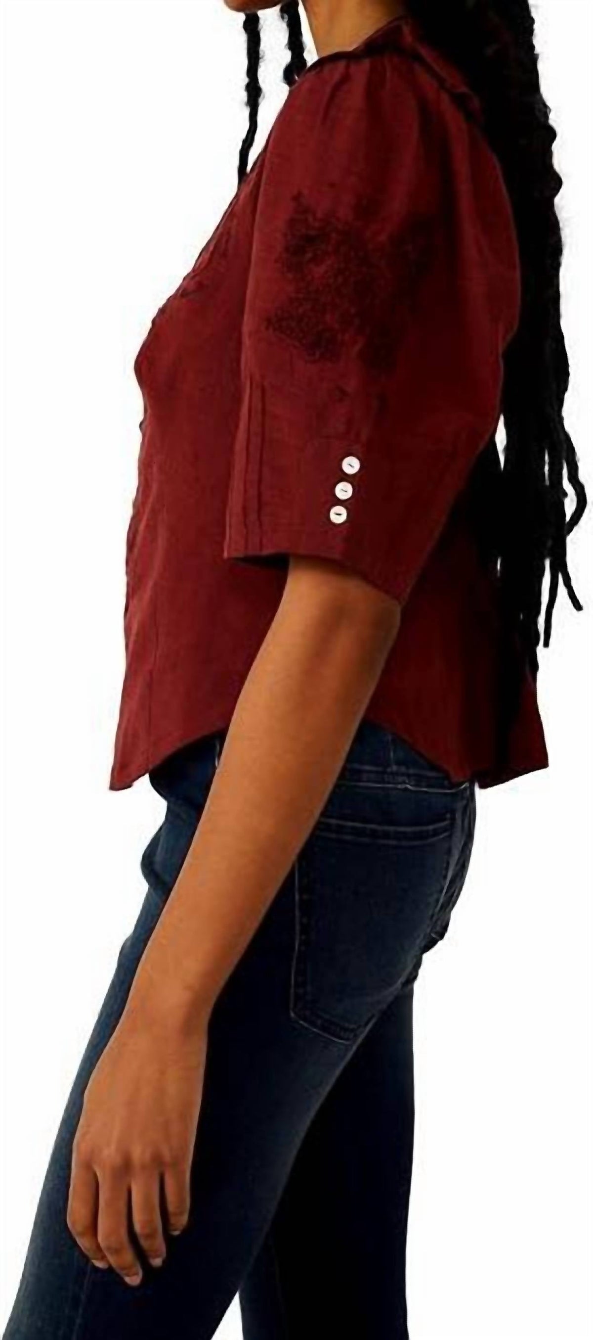 Blusa de algodón con bordado