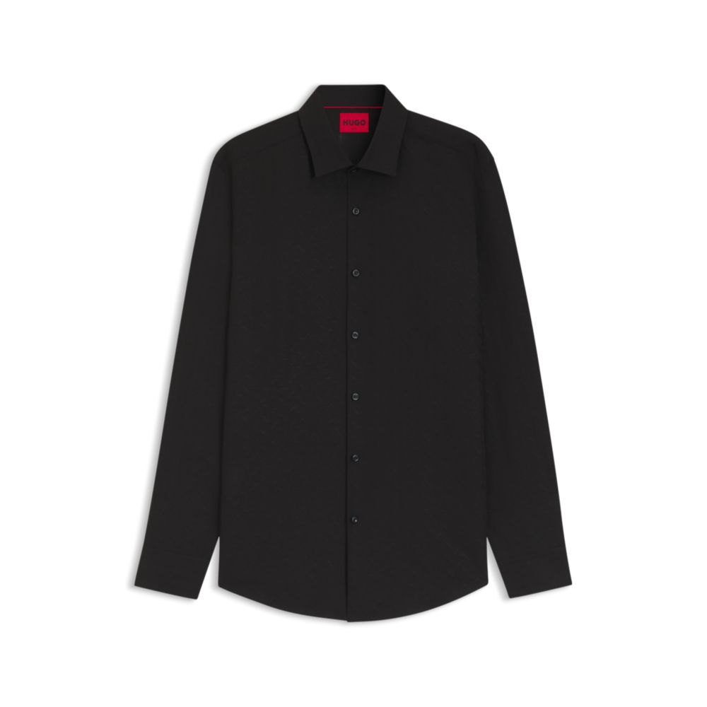 Camisa de algodón de corte ajustado