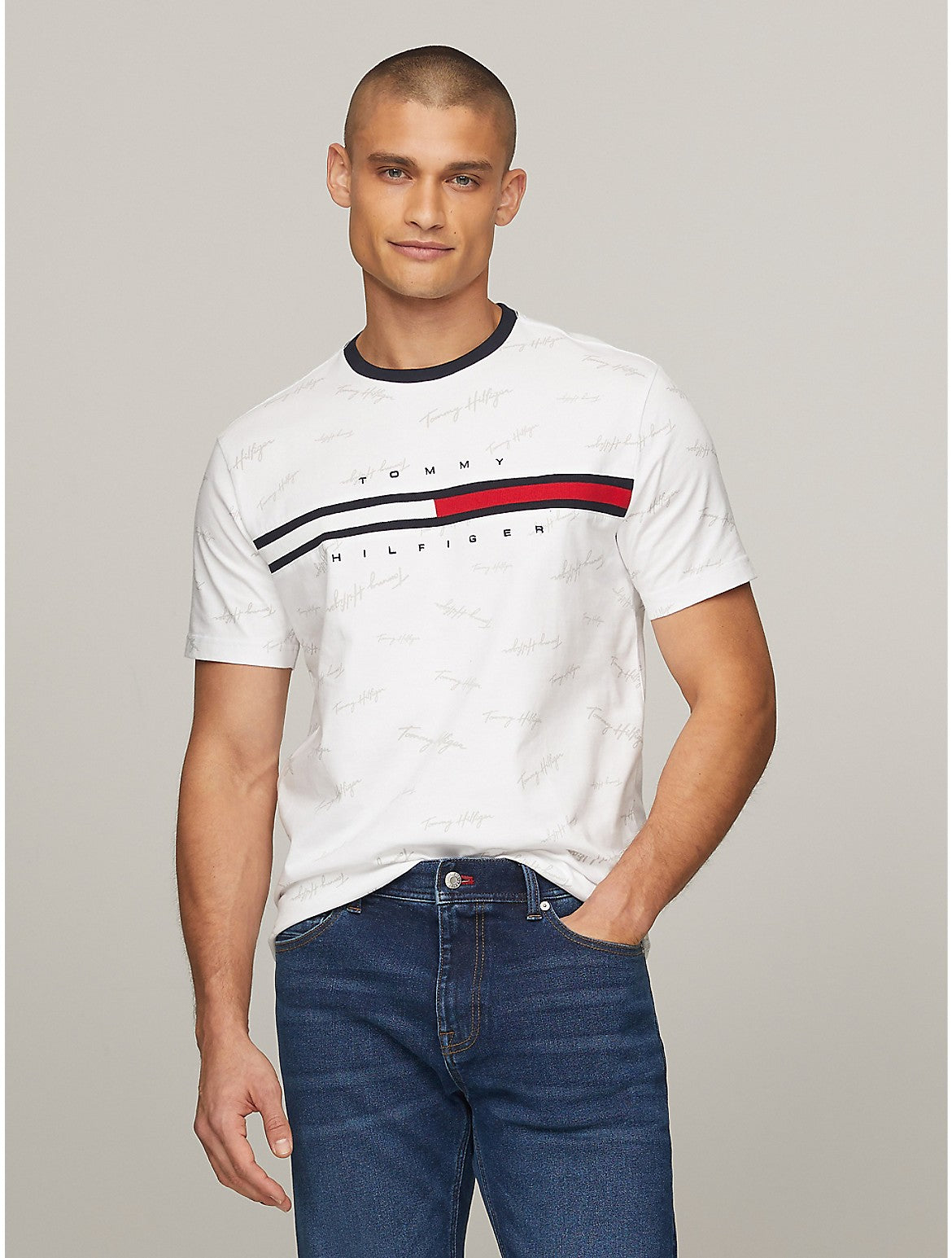 Camiseta de hombre a rayas