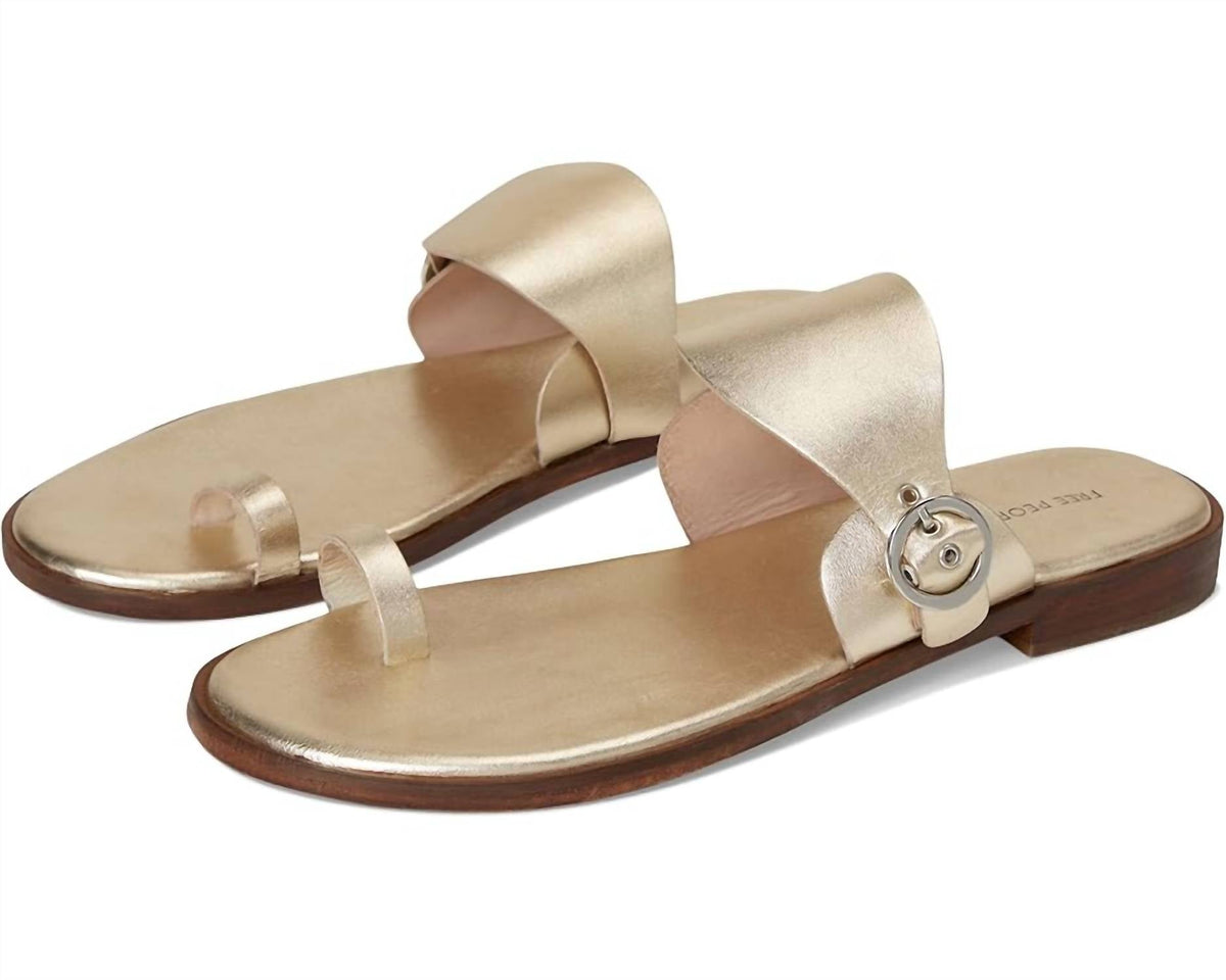 Sandalias de mujer color dorado