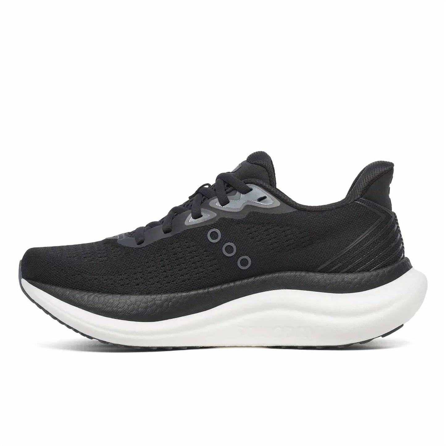 Tenis para correr de mujer color negro y blanco