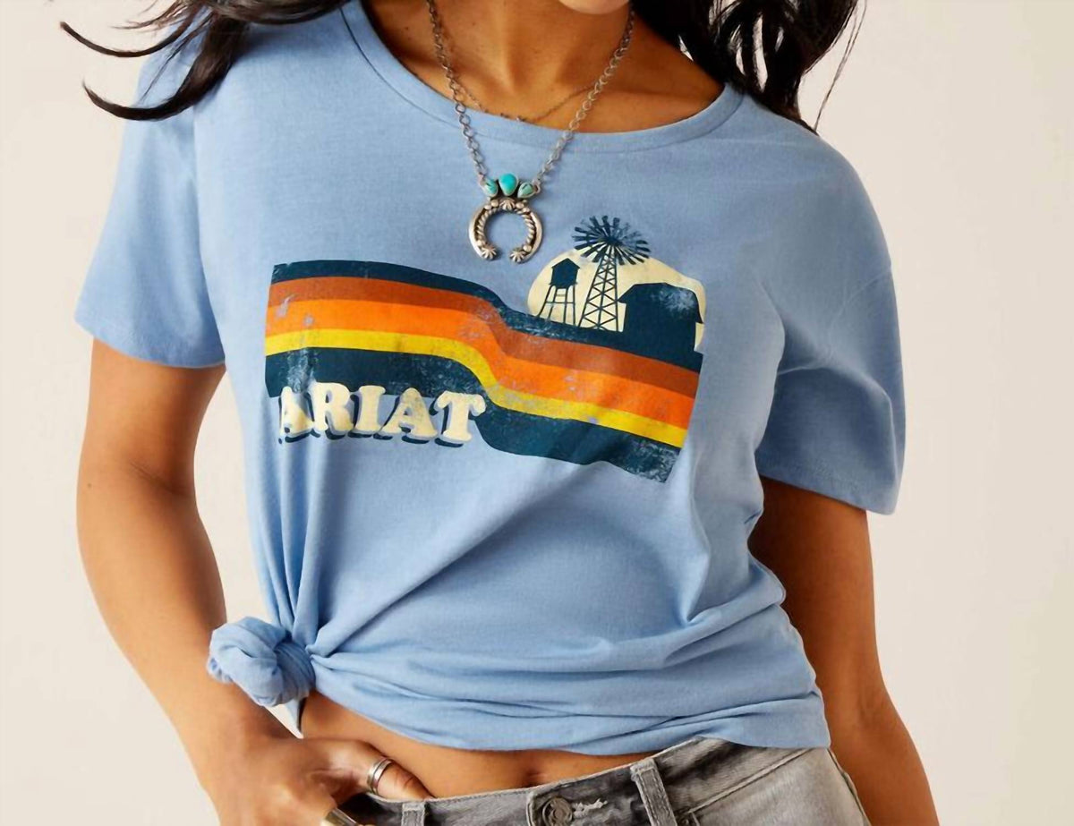 Camiseta color azul claro