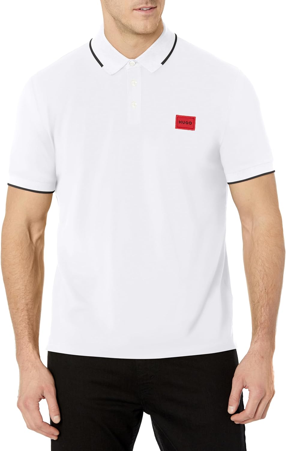 Polo de hombre color blanco