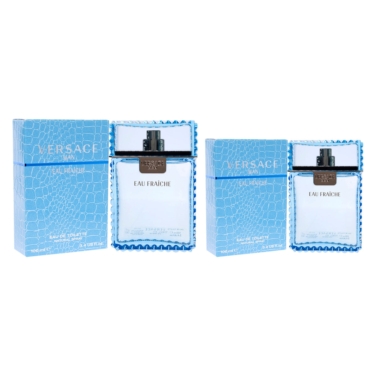 Perfume de hombre (2 unidades) eau de toilette 3,4 oz + 1 oz