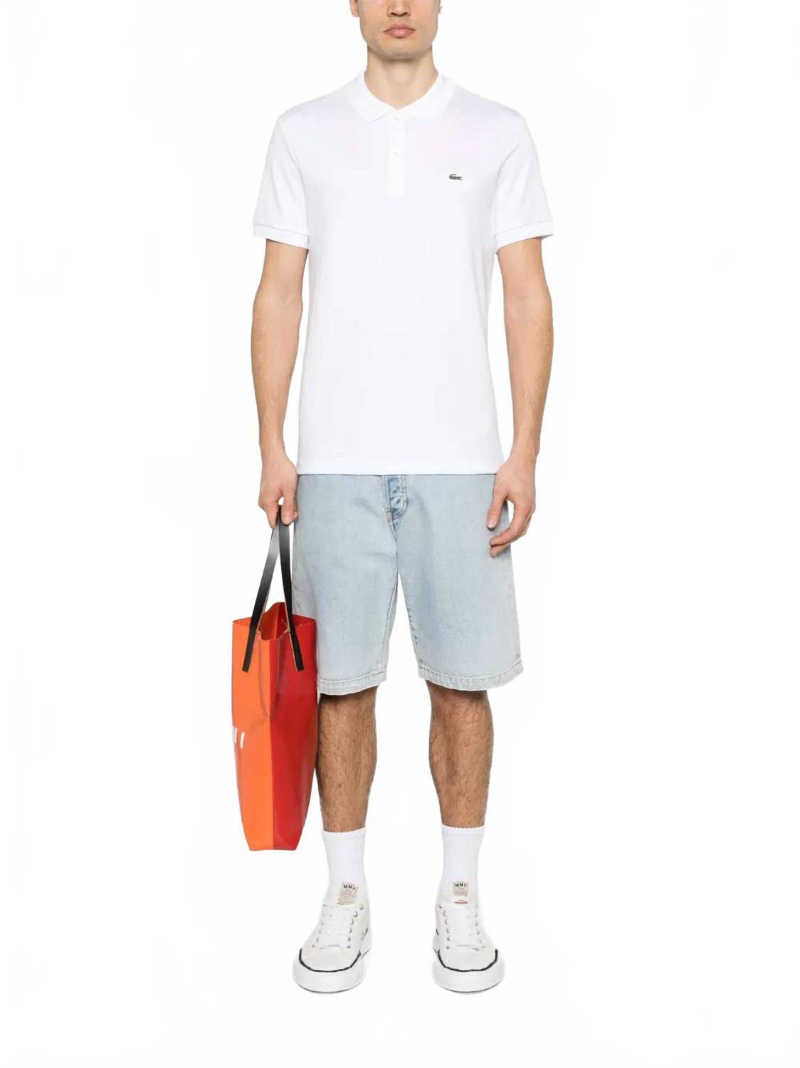 Polo de hombre de algodón color blanco