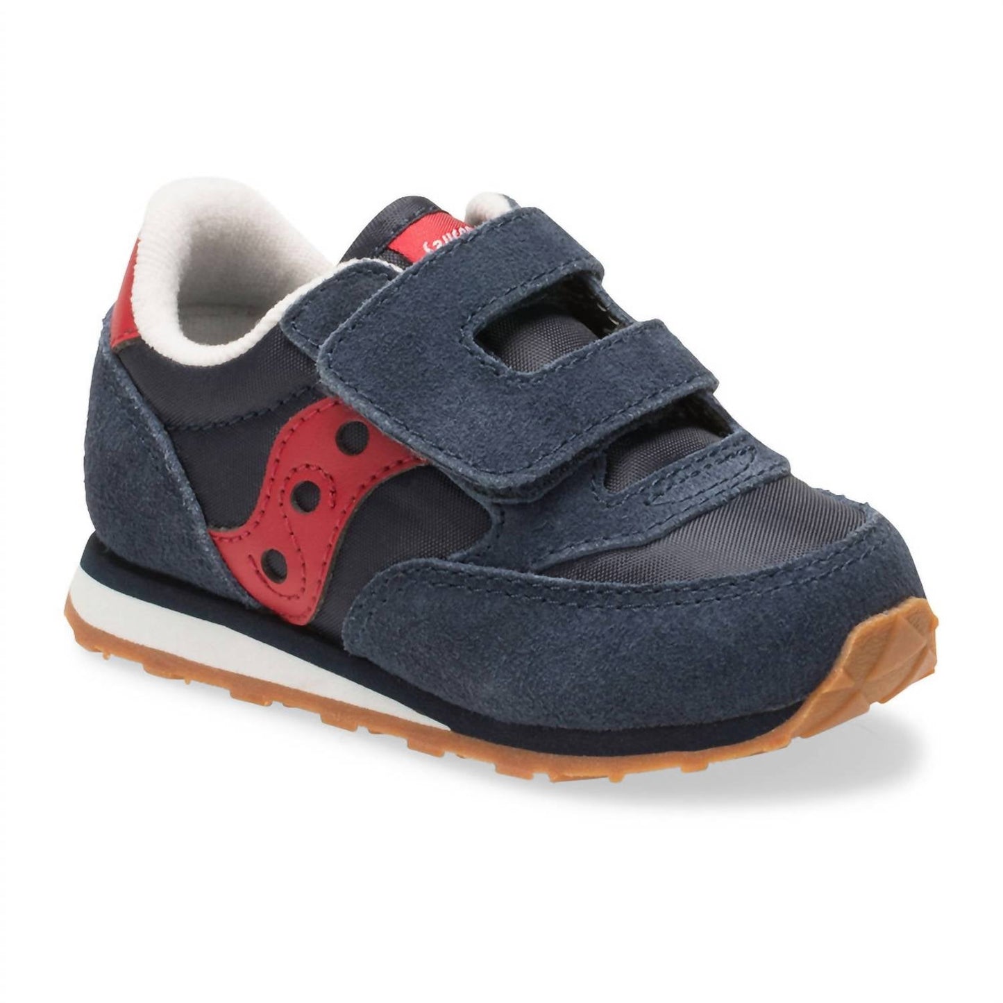 Tenis infantil color azul marino y rojo
