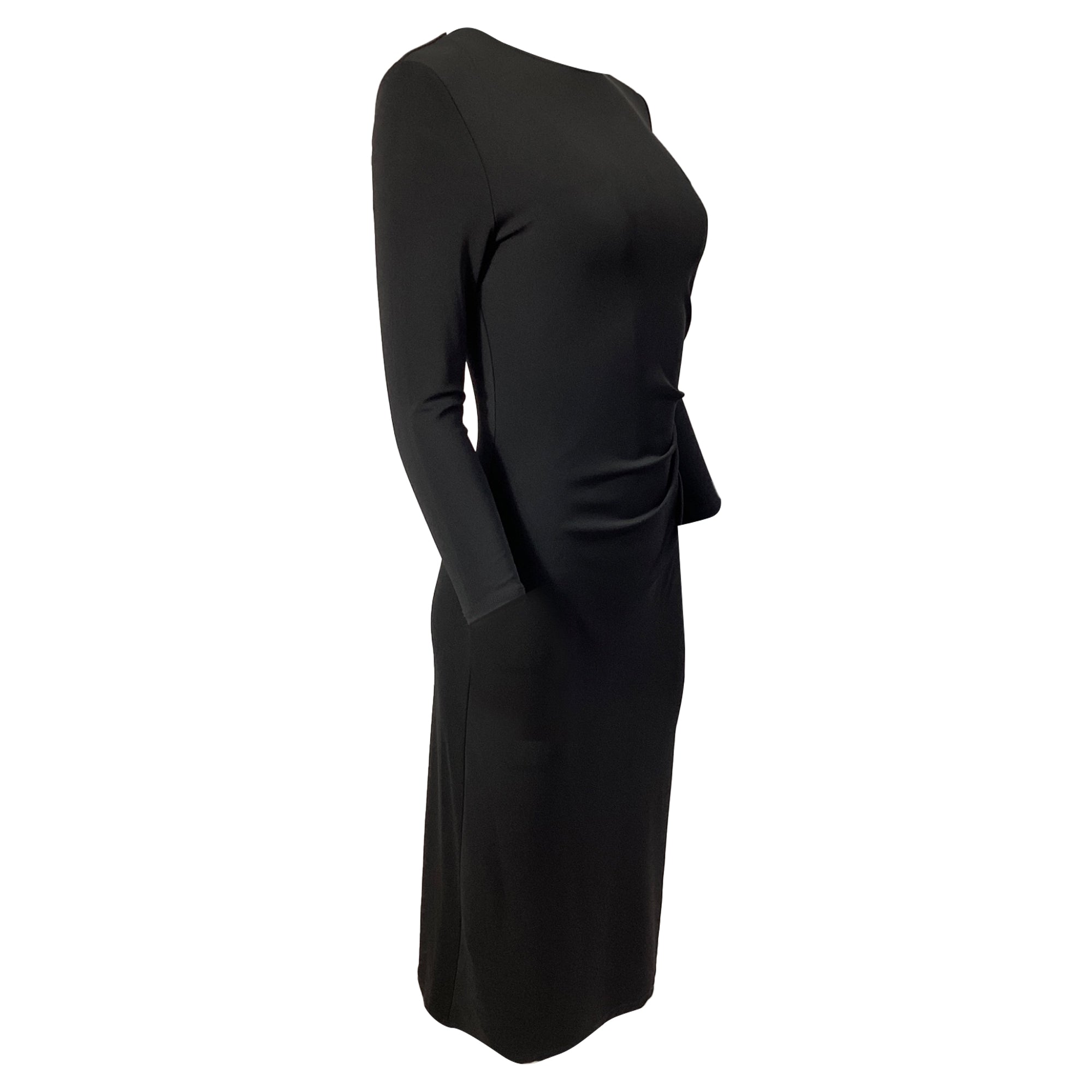 Vestido midi color negro