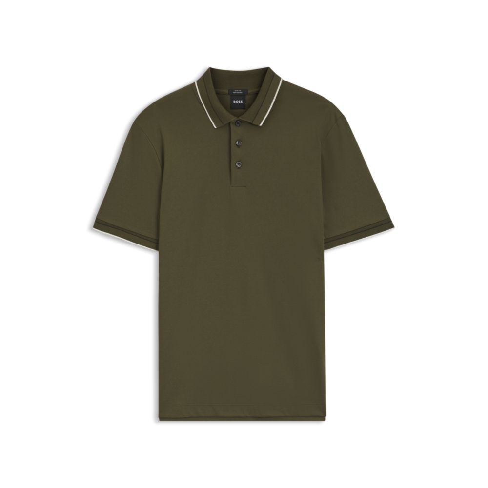 Polo de algodón de corte ajustado