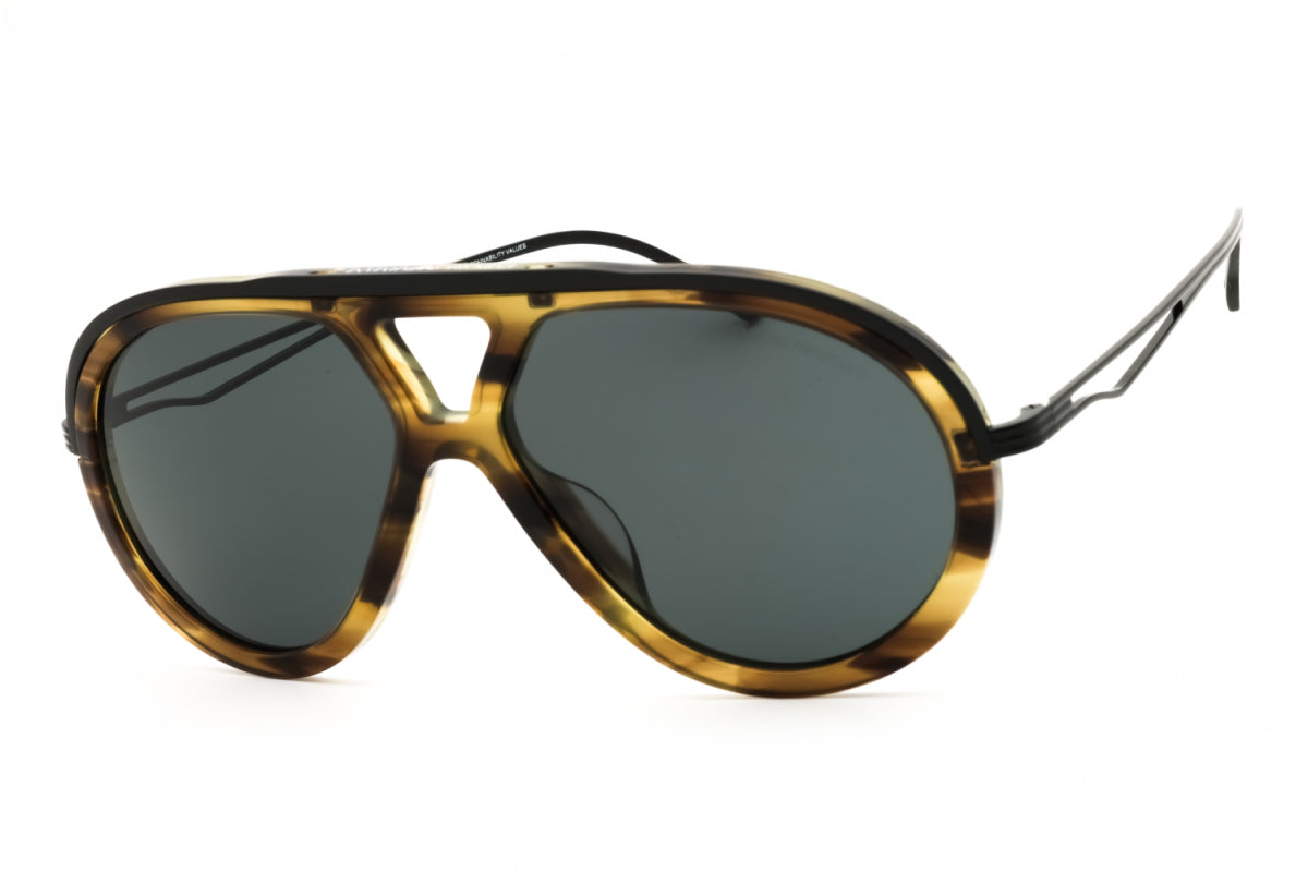 Gafas color gris oscuro y negro y café