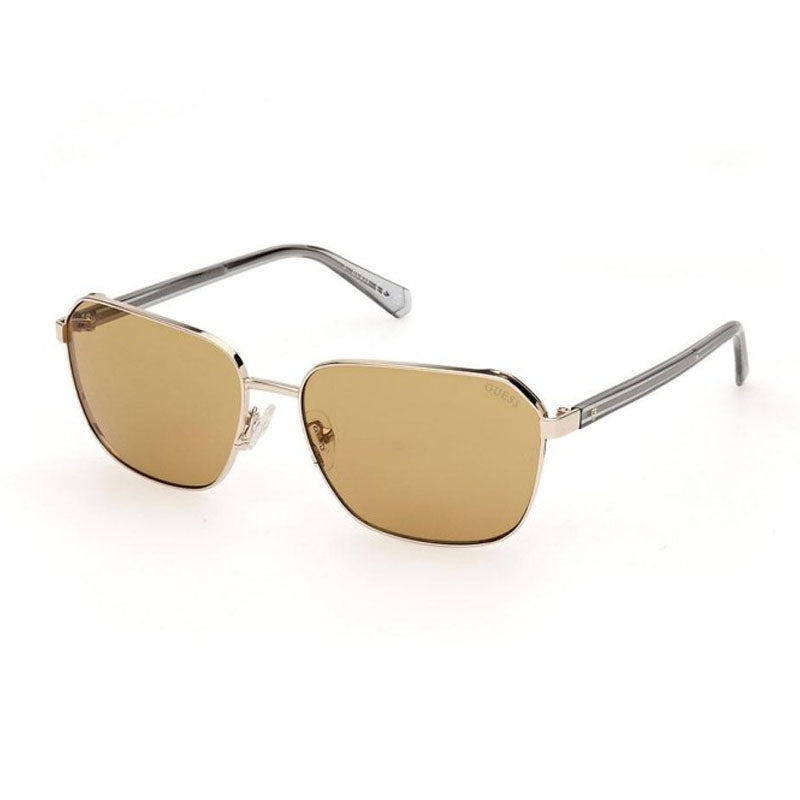 Gafas color café y dorado