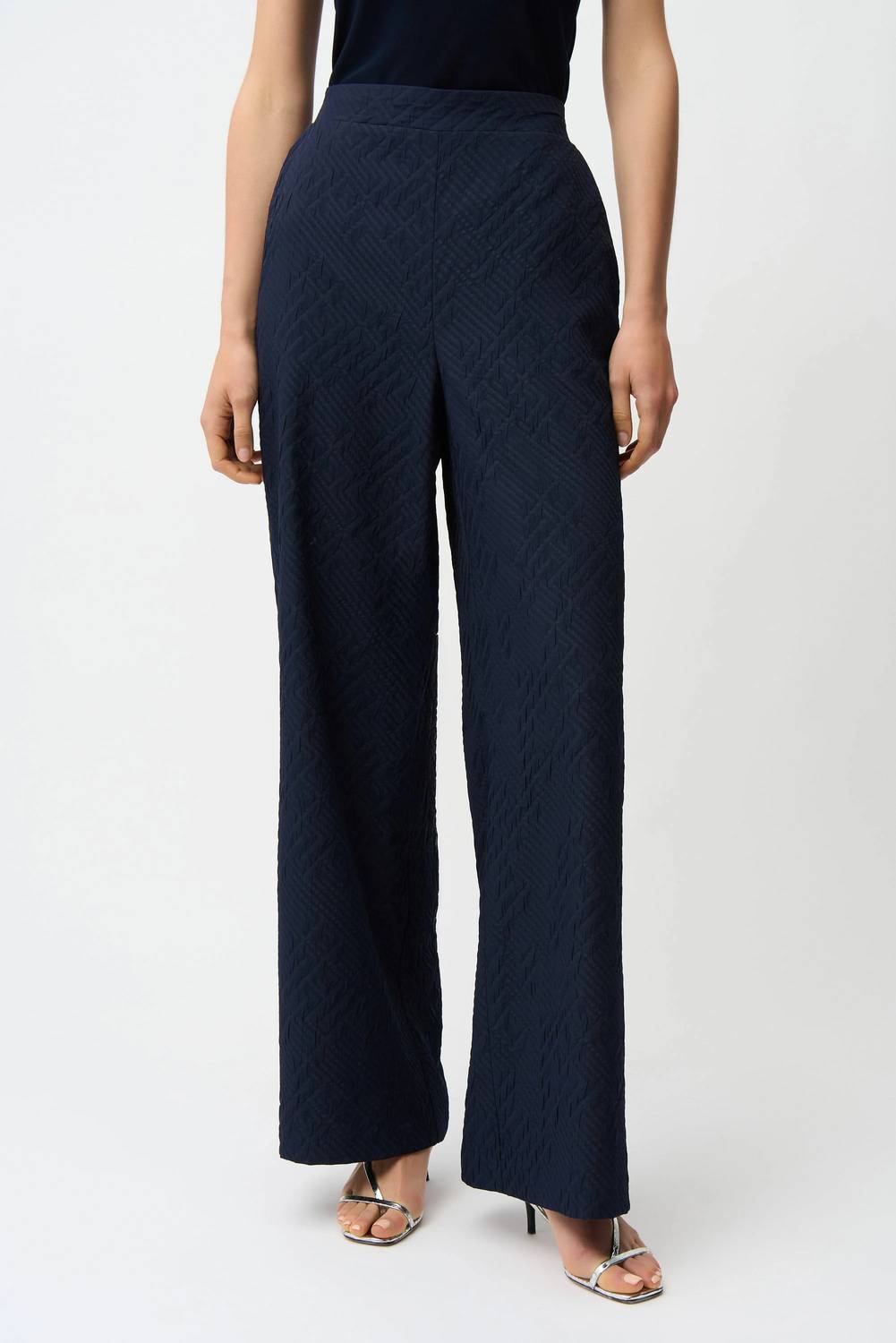 Pantalón de pierna ancha color azul