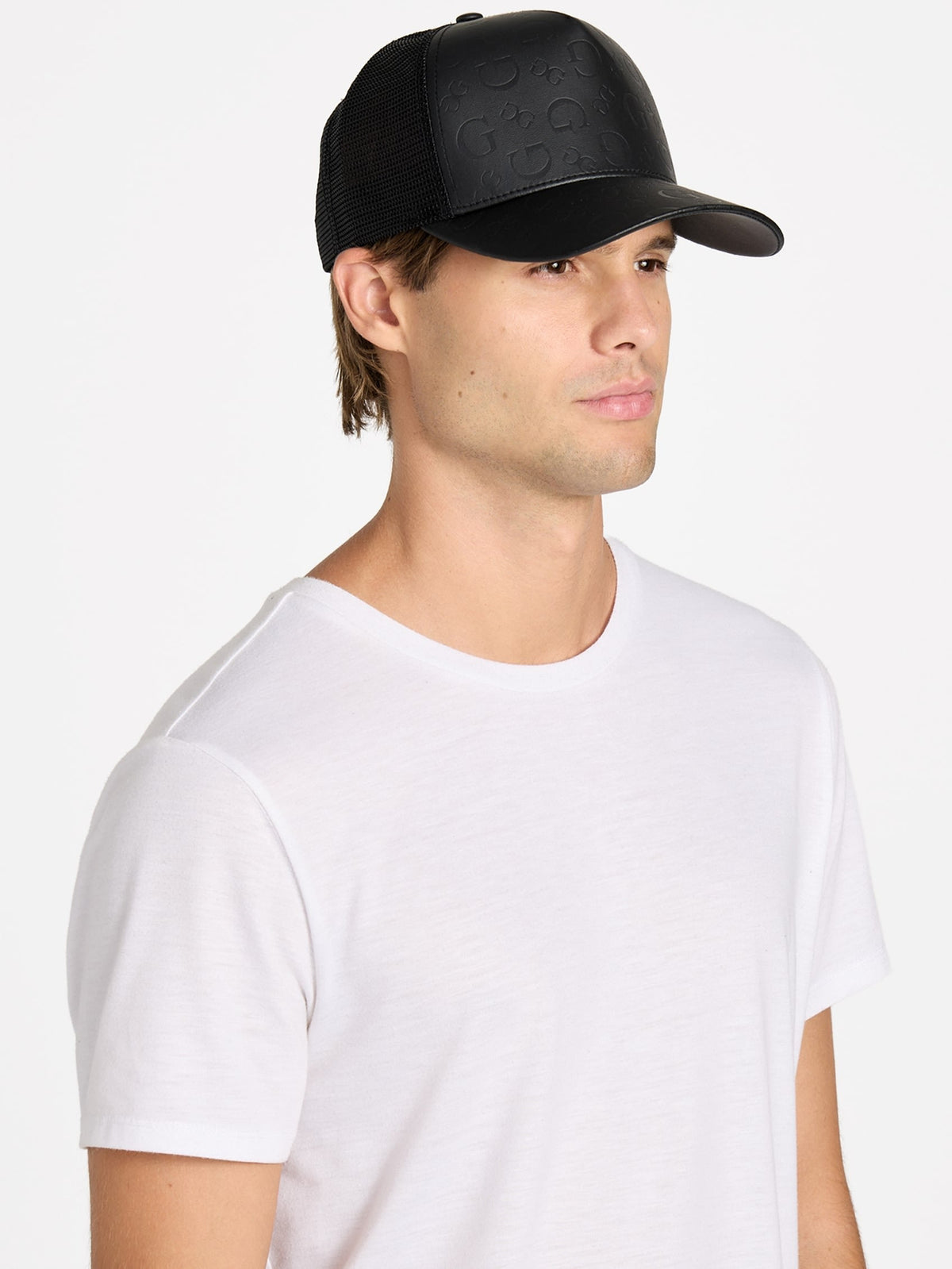 Gorra de efecto cuero