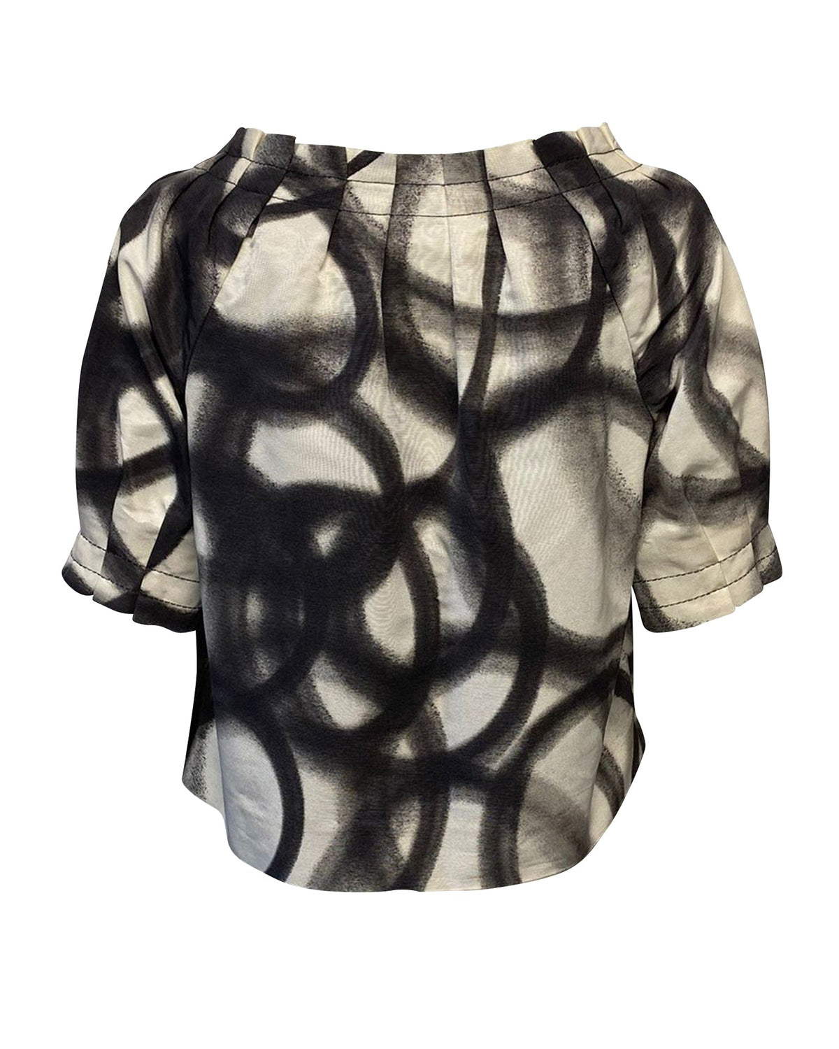 Blusa de algodón multicolor