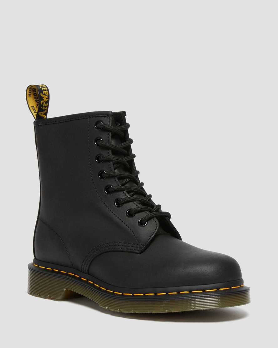 Botas de cuero con cordones