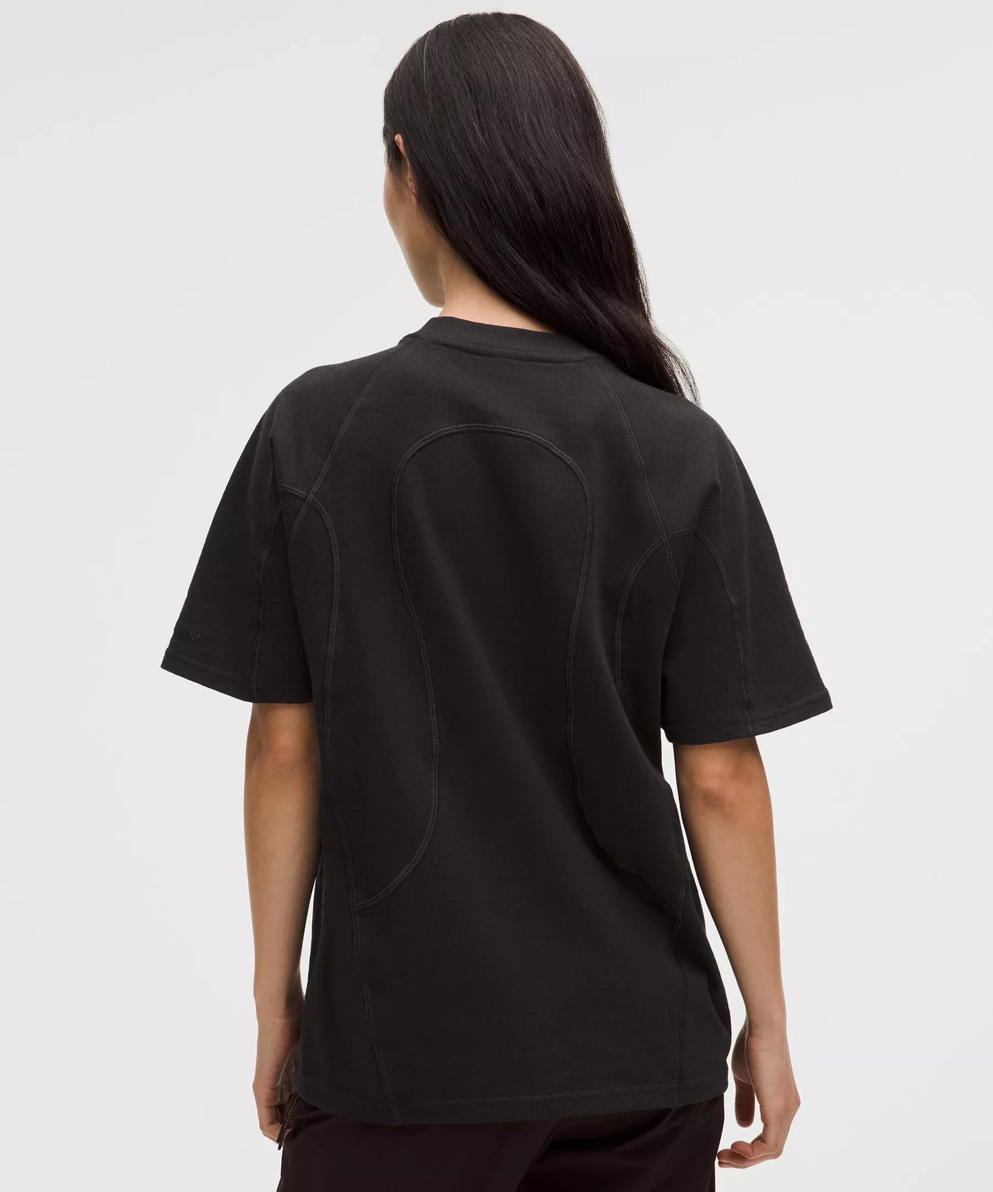 Camiseta de mujer de algodón de corte amplio