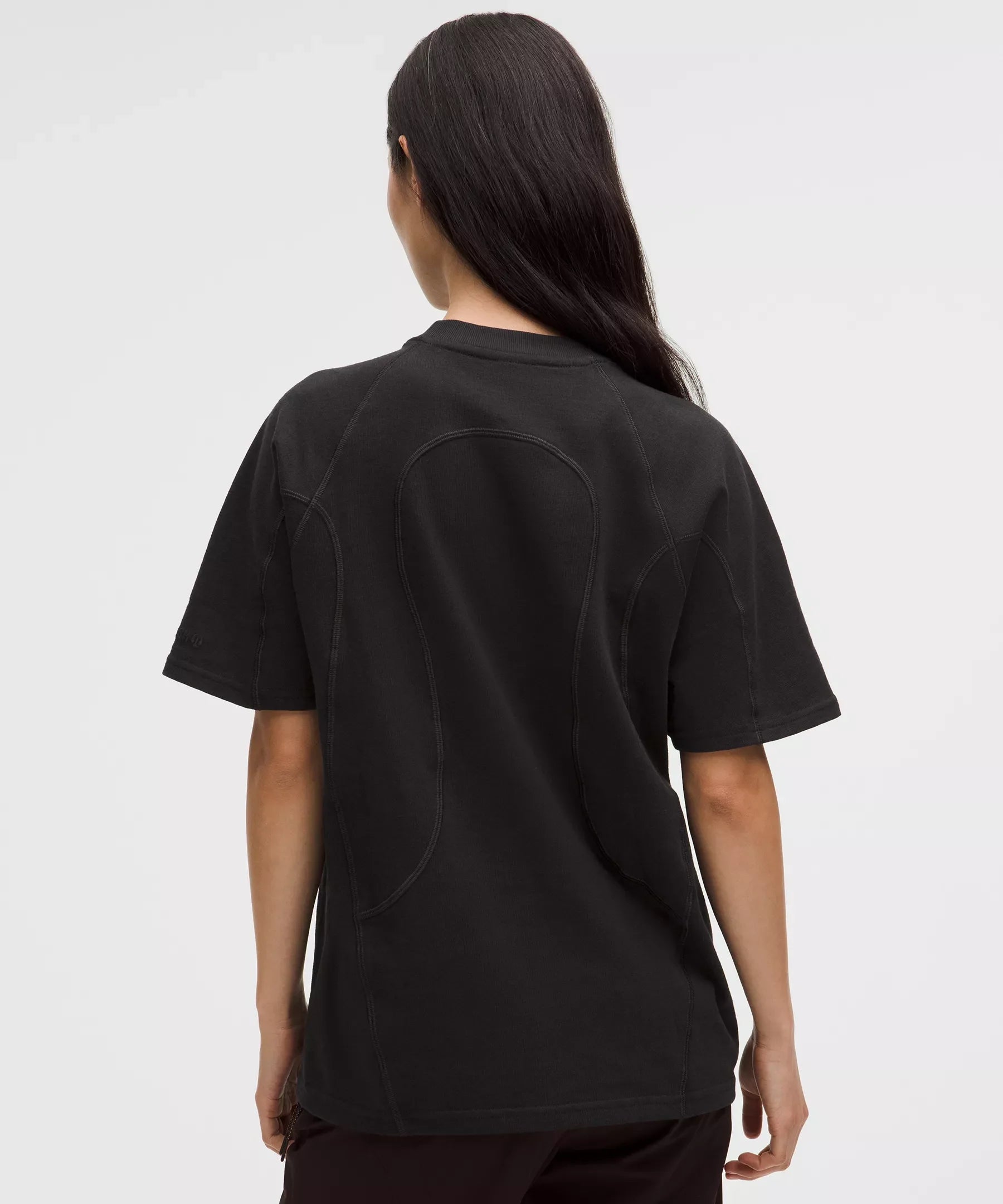 Camiseta de mujer de algodón de corte amplio