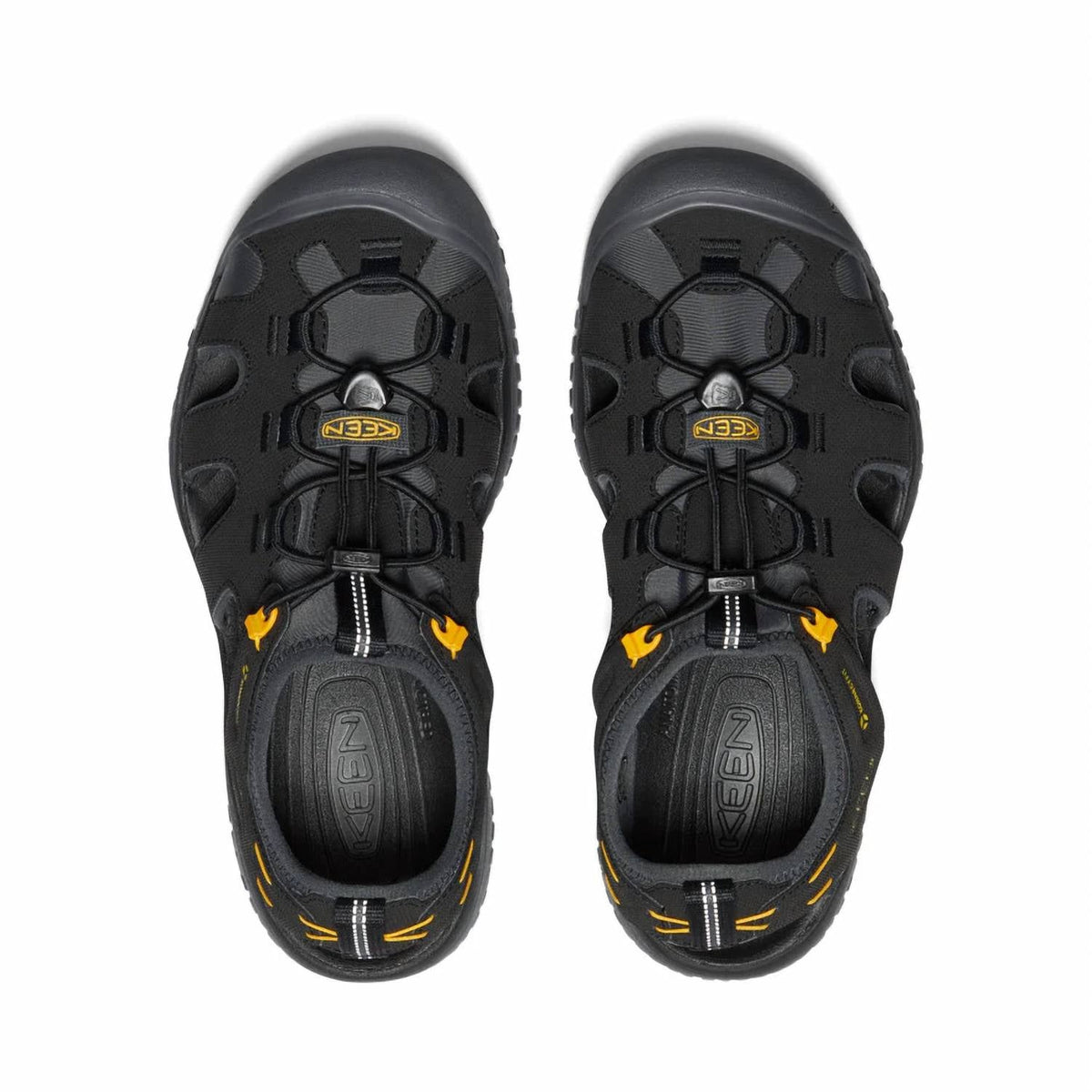 Sandalias de hombre color negro y dorado