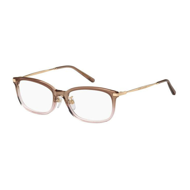 Gafas 53 mm color café y dorado y nude