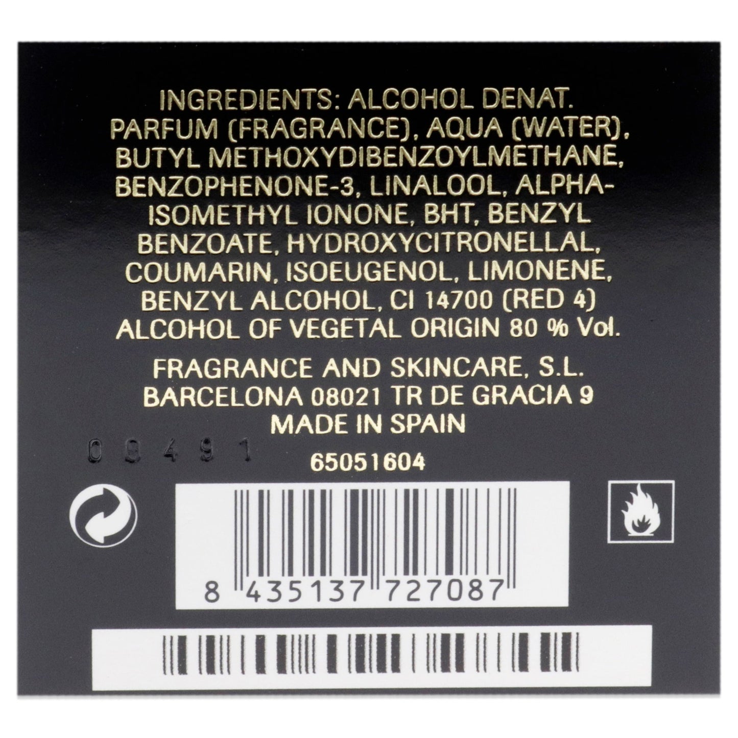 Perfume de mujer eau de parfum 2,7 oz