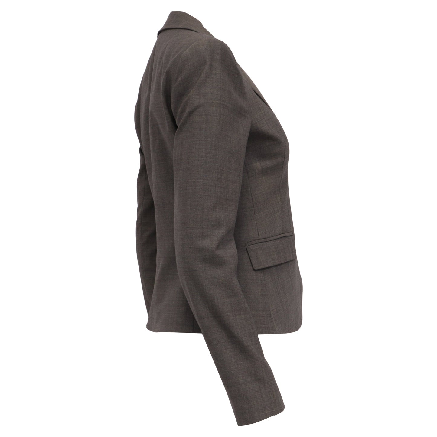 Blazer de lana color café