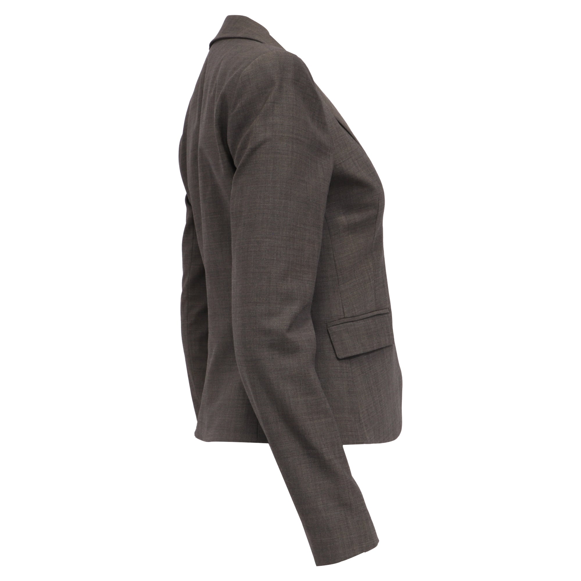 Blazer de lana color café