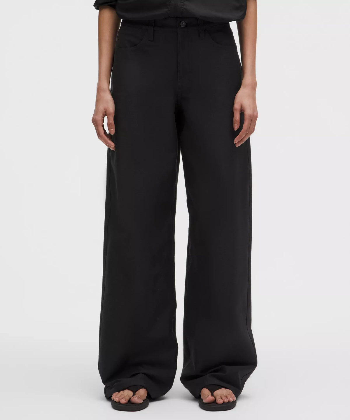 Pantalón de pierna ancha de tiro bajo