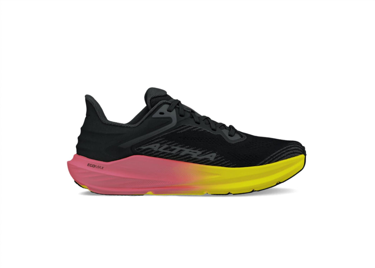 Tenis para correr de mujer color negro y rosado