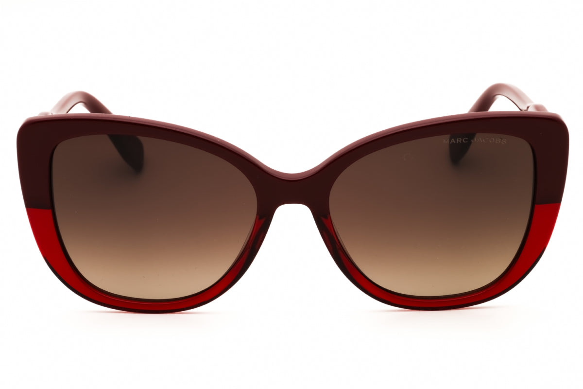 Gafas color café y vinotinto