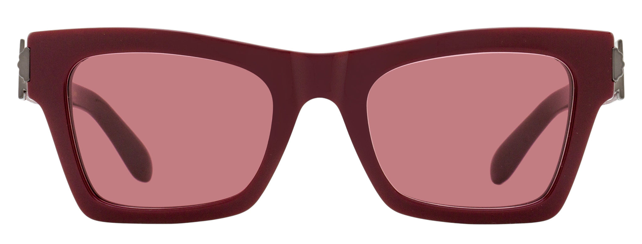 Gafas de sol de mujer 52 mm color vinotinto