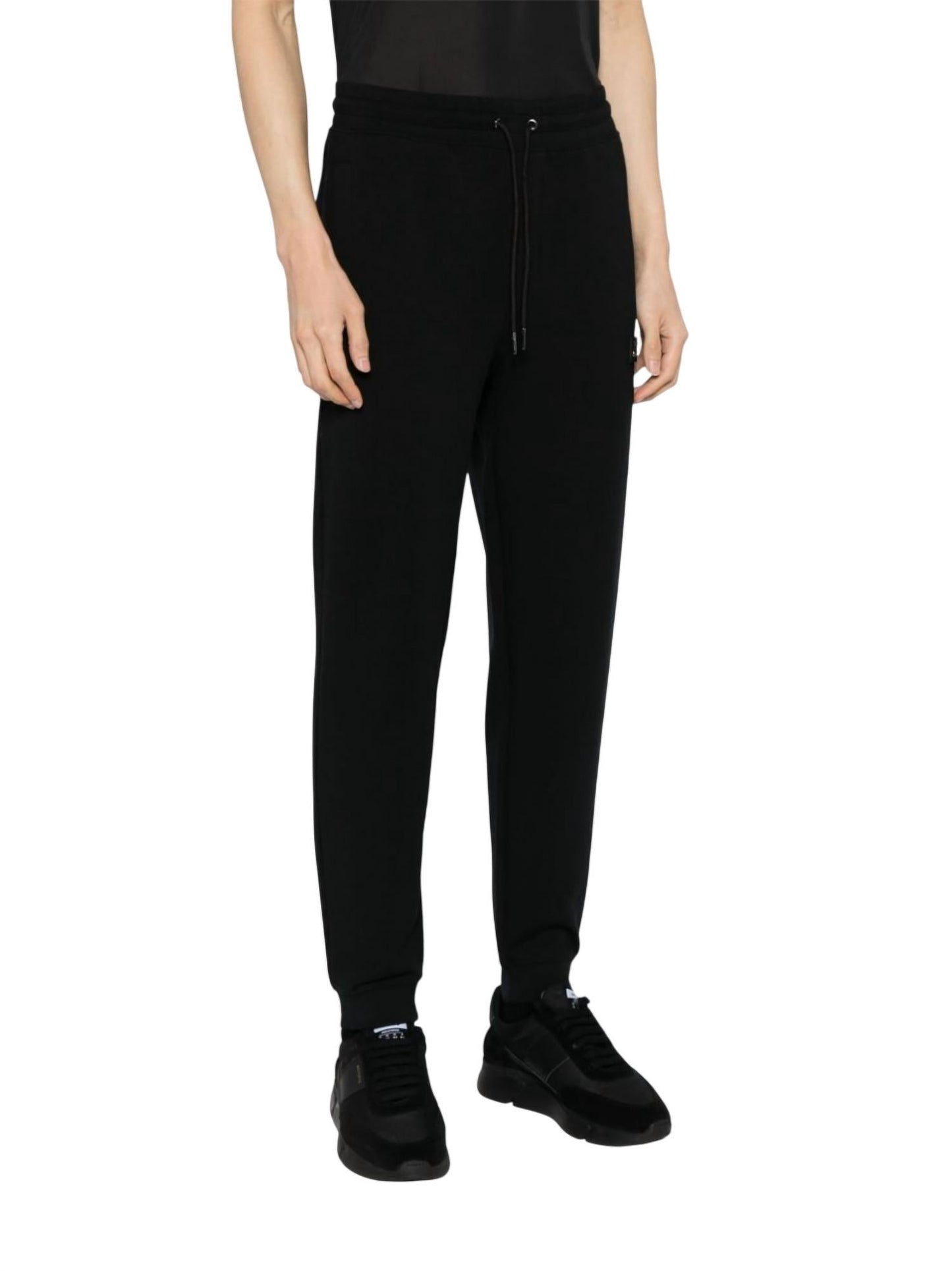 Pantalón deportivo de hombre de algodón color negro