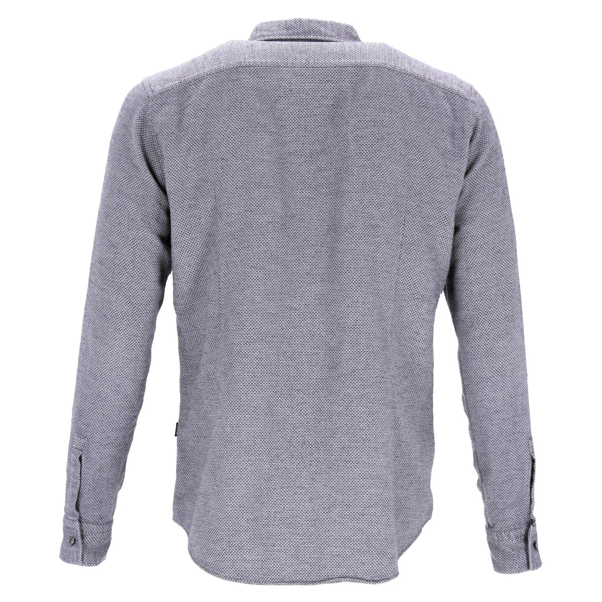 Camisa de algodón de corte ajustado color gris