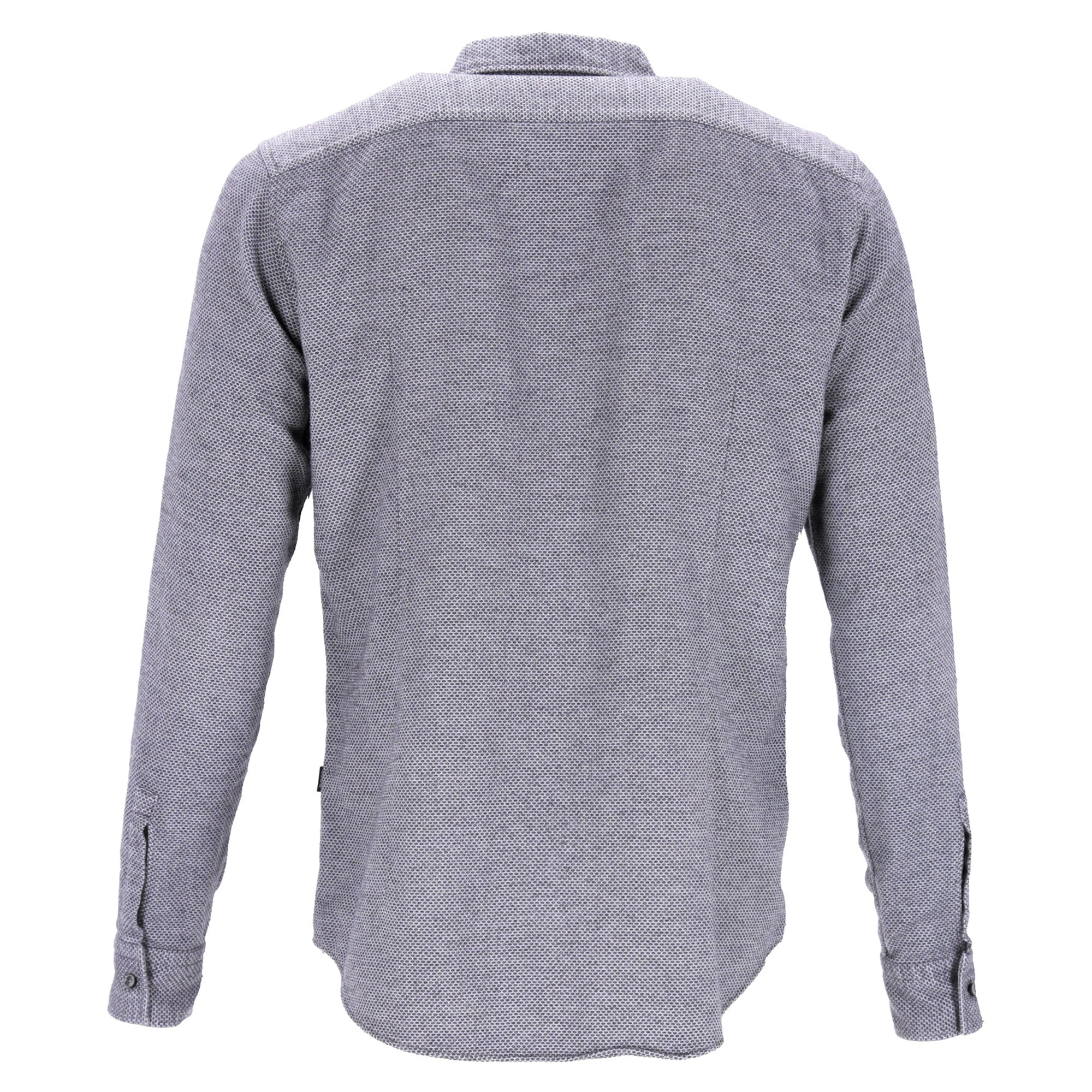 Camisa de algodón de corte ajustado color gris