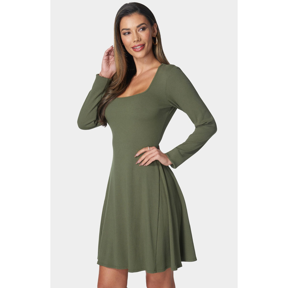 Vestido de mujer de manga larga