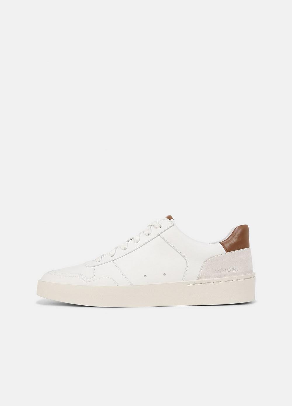 Tenis de cuero con cordones