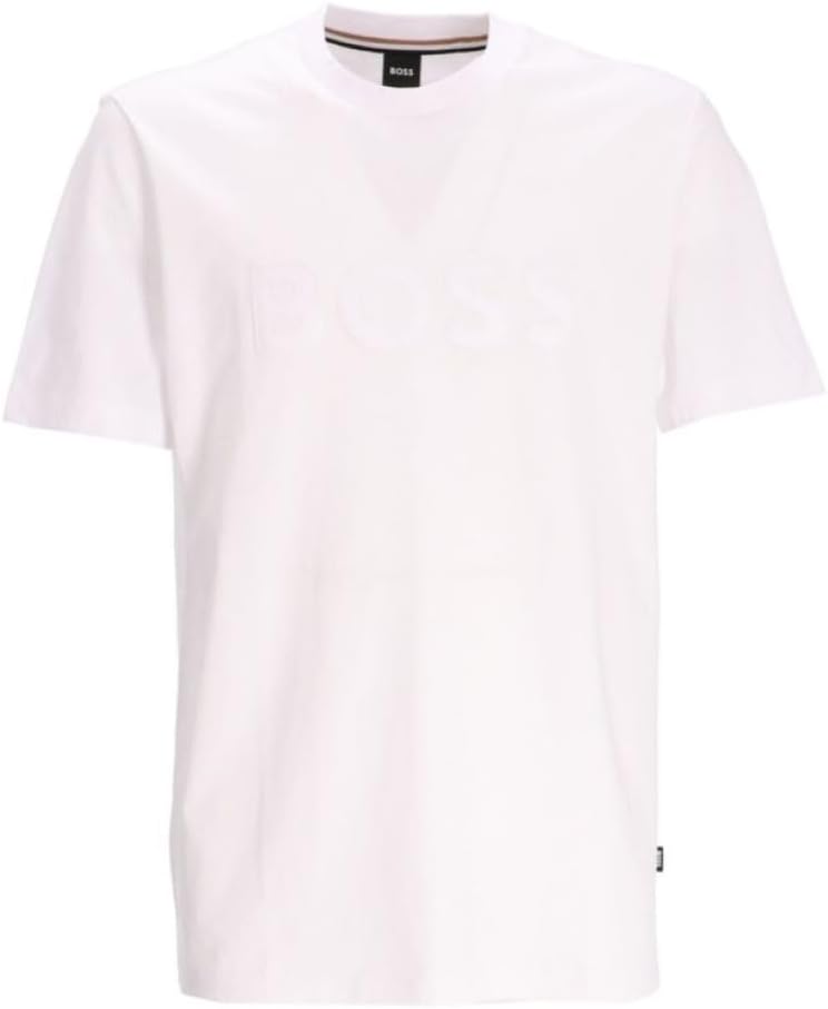 Camiseta de hombre con cuello redondo color blanco