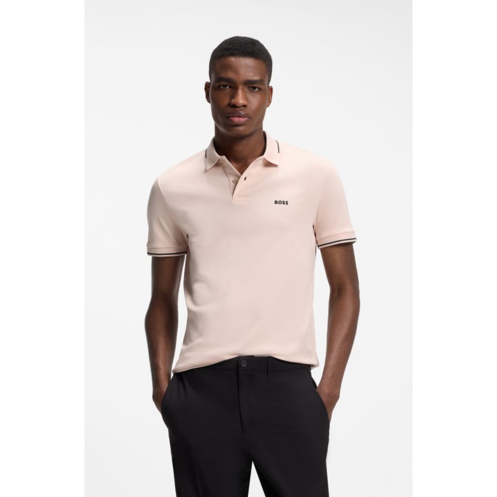 Polo de algodón de corte ajustado