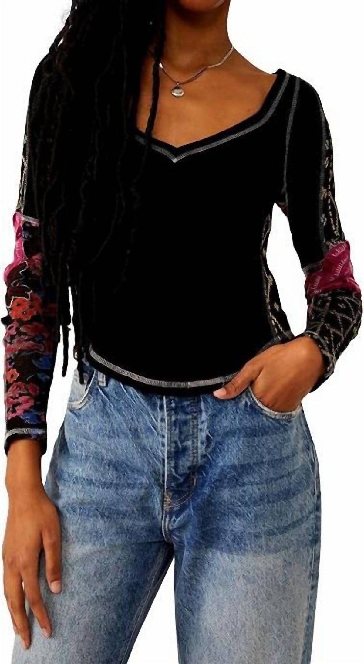 Top color negro