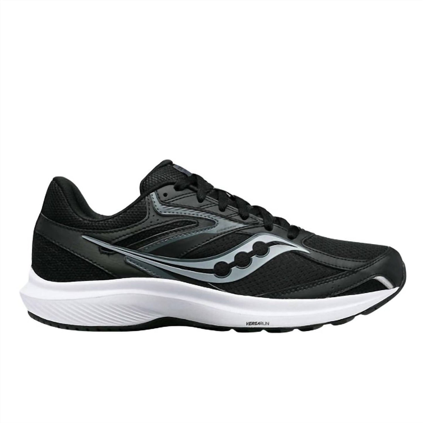 Tenis para correr de hombre color negro y blanco