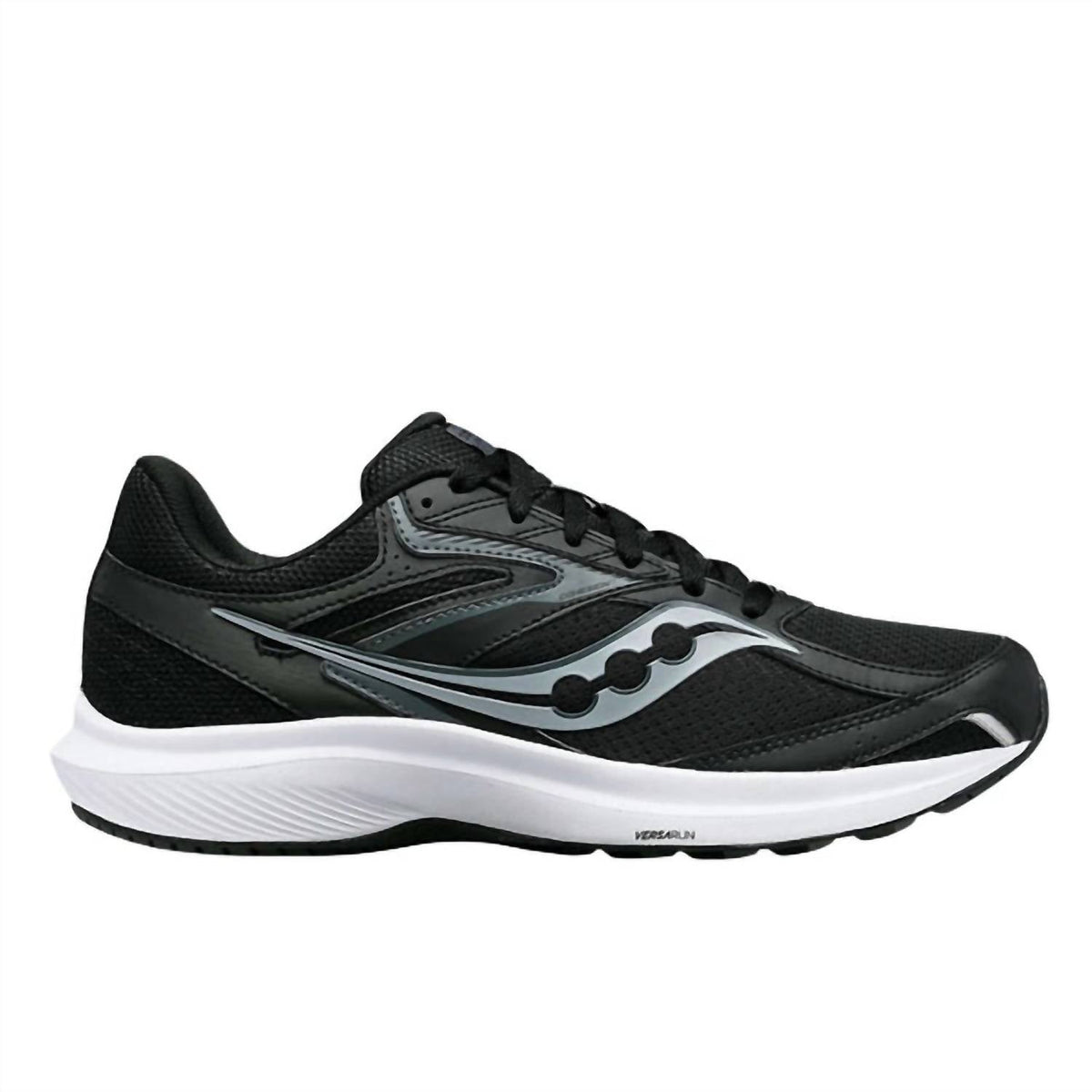 Tenis para correr de hombre color negro y blanco