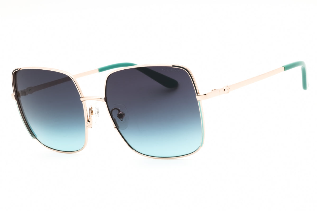 Gafas color azul y dorado