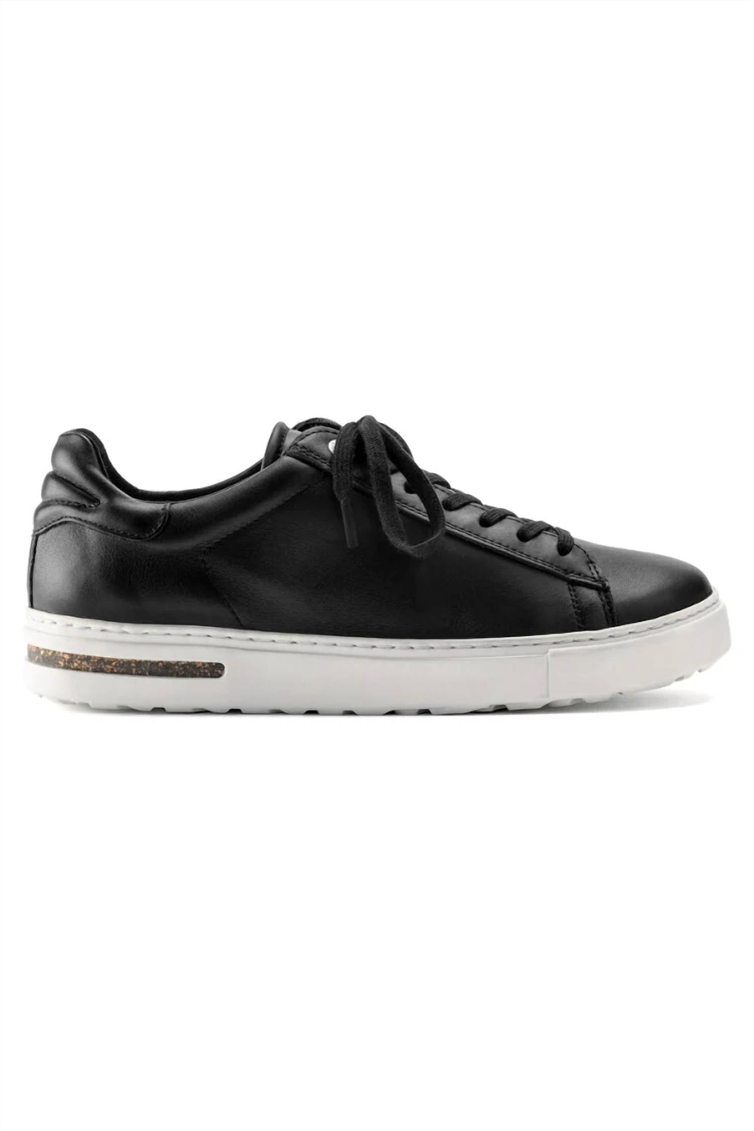 Tenis de mujer de cuero color negro