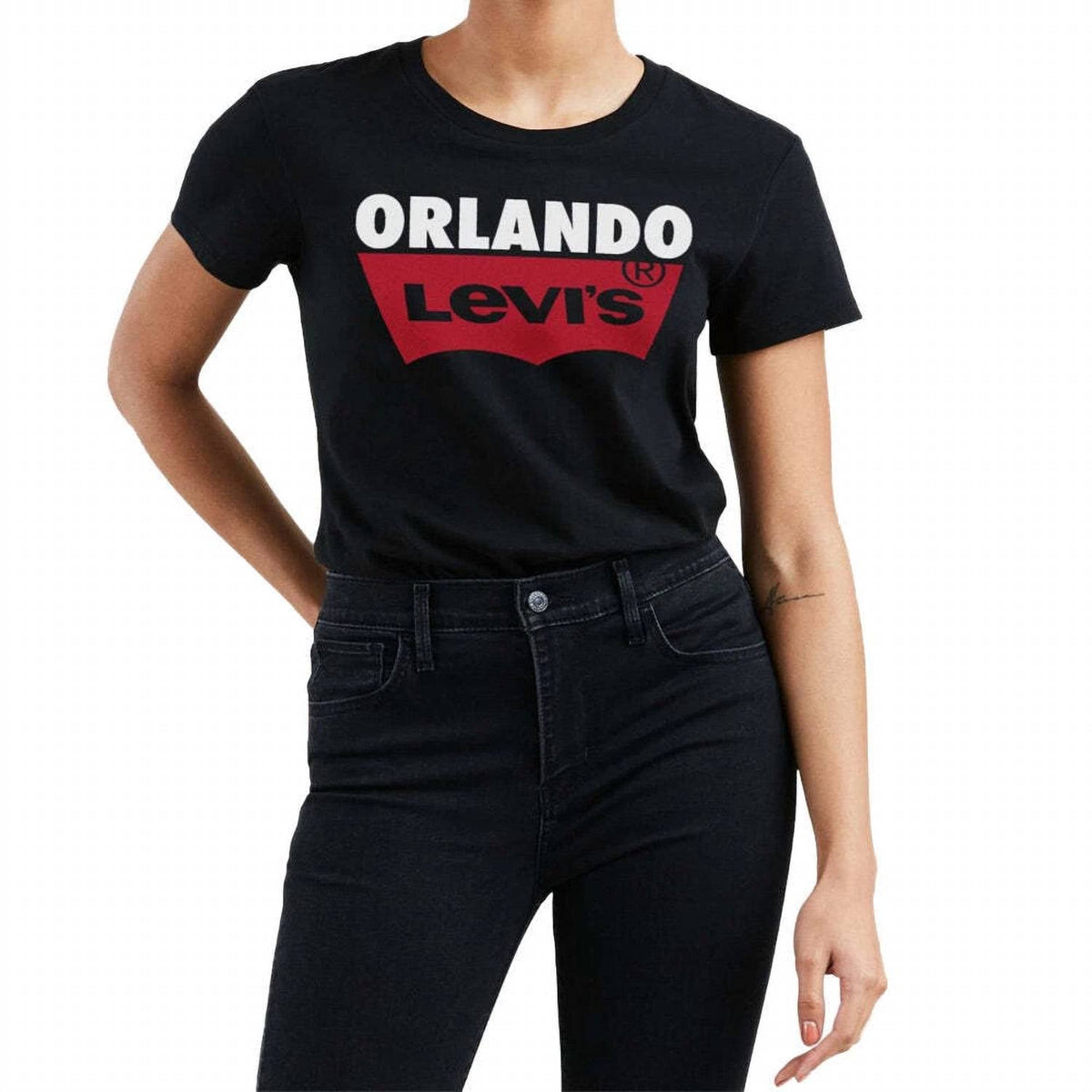 Camiseta de algodón color negro