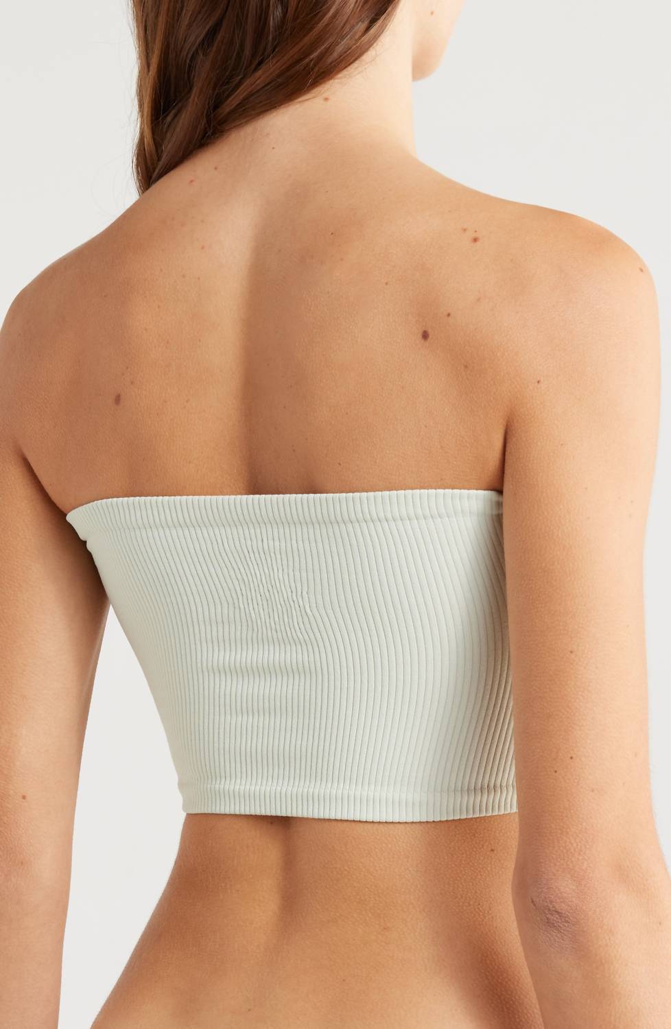 Top sin tirantes color blanco