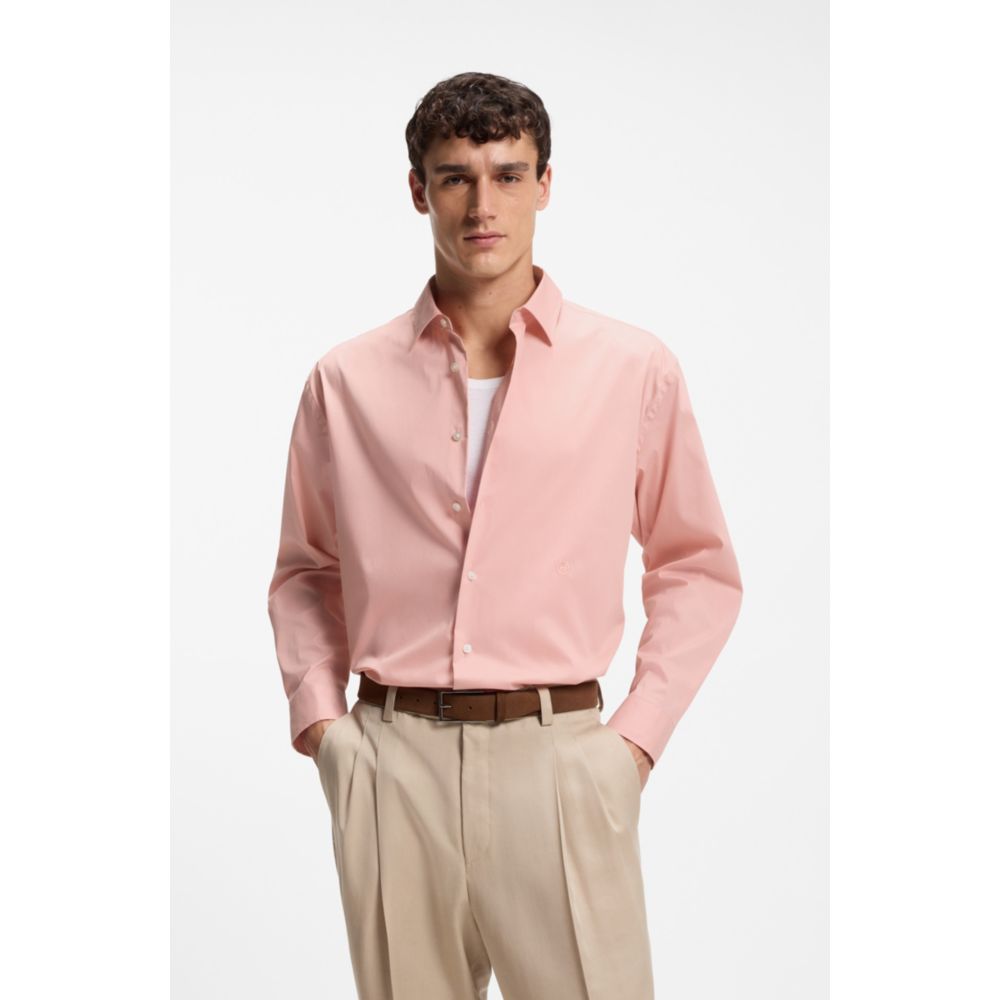 Camisa de algodón de corte amplio