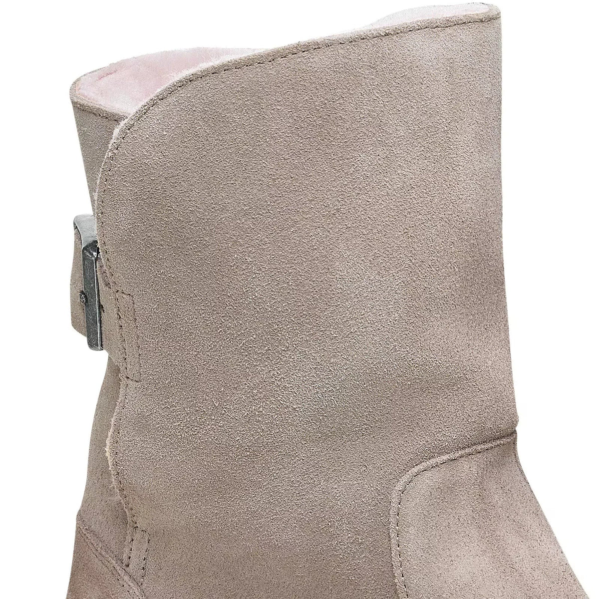 Botas de hombre de gamuza color gris y taupe
